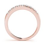 Curverd Wedding Ring, in Rose Gold - 50787