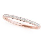 Prong Set Wedding Ring, in Rose Gold - 50788