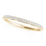 Prong Set Wedding Ring, in Yellow Gold - 50788