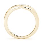 Curverd Wedding Ring, in Yellow Gold - 50790