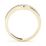 Curverd Wedding Ring, in Yellow Gold - 50791