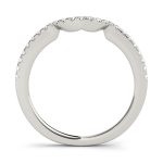 Curverd Wedding Ring, in Sterling Silver - 50792