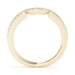 Curverd Wedding Ring, in Yellow Gold - 50792