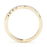 Curverd Wedding Ring, in Yellow Gold - 50793