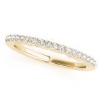 Curverd Wedding Ring, in Yellow Gold - 50795