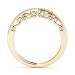 Curverd Wedding Ring, in Yellow Gold - 50795