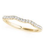 Curverd Wedding Ring, in Yellow Gold - 50796