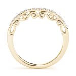 Curverd Wedding Ring, in Yellow Gold - 50796