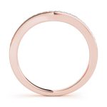 Curverd Wedding Ring, in Rose Gold - 50797