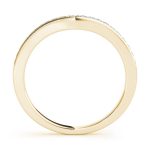 Curverd Wedding Ring, in Yellow Gold - 50797