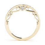 Curverd Wedding Ring, in Yellow Gold - 50798