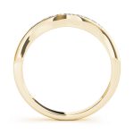 Curverd Wedding Ring, in Yellow Gold - 50801