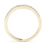 Curverd Wedding Ring, in Yellow Gold - 50804