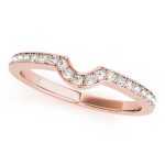 Prong Set Wedding Ring, in Rose Gold - 50805