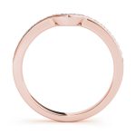 Prong Set Wedding Ring, in Rose Gold - 50805