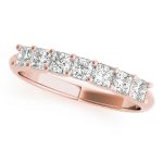 Prong Set Wedding Ring, in Rose Gold - 50807