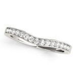 Curverd Wedding Ring, in Sterling Silver - 50811