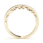 Curverd Wedding Ring, in Yellow Gold - 50811