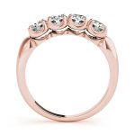 Prong Set Wedding Ring, in Rose Gold - 80038