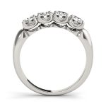 Prong Set Wedding Ring, in Sterling Silver - 80038