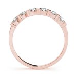 Bar Set Wedding Ring, in Rose Gold - 80073