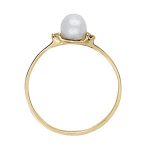 Color Fashion Ring, Pearl Shape, in Sterling Silver - 80086