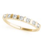 Bar Set Wedding Ring, in Yellow Gold - 80094