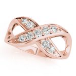 Diamond Fashion Ring, in Rose Gold - 80152