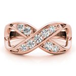 Diamond Fashion Ring, in Rose Gold - 80152