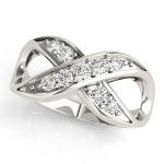 Diamond Fashion Ring, in Platinum - 80152