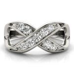 Diamond Fashion Ring, in Platinum - 80152