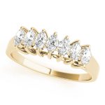 Fancy Shape Marquise Wedding Ring, in Yellow Gold - 80155