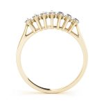 Fancy Shape Marquise Wedding Ring, in Yellow Gold - 80155