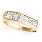 Channel Set Wedding Ring, in Yellow Gold - 80171