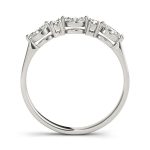 Fancy Shape Baguette Wedding Ring, in White Gold - 80202