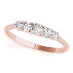 Prong Set Wedding Ring, in Rose Gold - 80305