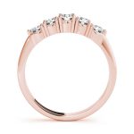 Prong Set Wedding Ring, Round Shape, in Rose Gold - 80317