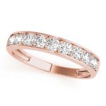 Channel Set Wedding Ring, in Rose Gold - 80358