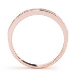 Channel Set Wedding Ring, in Rose Gold - 80358