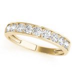 Channel Set Wedding Ring, in Yellow Gold - 80358