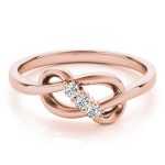 Diamond Fashion Ring, in Rose Gold - 80366