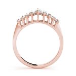 Fancy Shape Wedding Ring, Marquise Shape, in Rose Gold - 80441