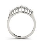 Fancy Shape Wedding Ring, Marquise Shape, in White Gold - 80441