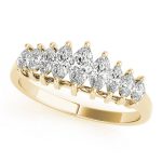 Fancy Shape Wedding Ring, Marquise Shape, in Yellow Gold - 80441