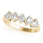 Prong Set Wedding Ring, in Yellow Gold - 80513