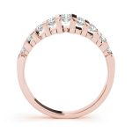 Bar Set Wedding Ring, in Rose Gold - 80517