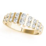 Bar Set Wedding Ring, in Yellow Gold - 80517