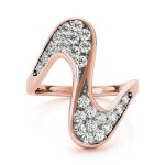 Diamond Fashion Ring, in Rose Gold - 80522