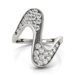 Diamond Fashion Ring, in White Gold - 80522