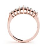 Fancy Shape Marquise Wedding Ring, in Rose Gold - 80588